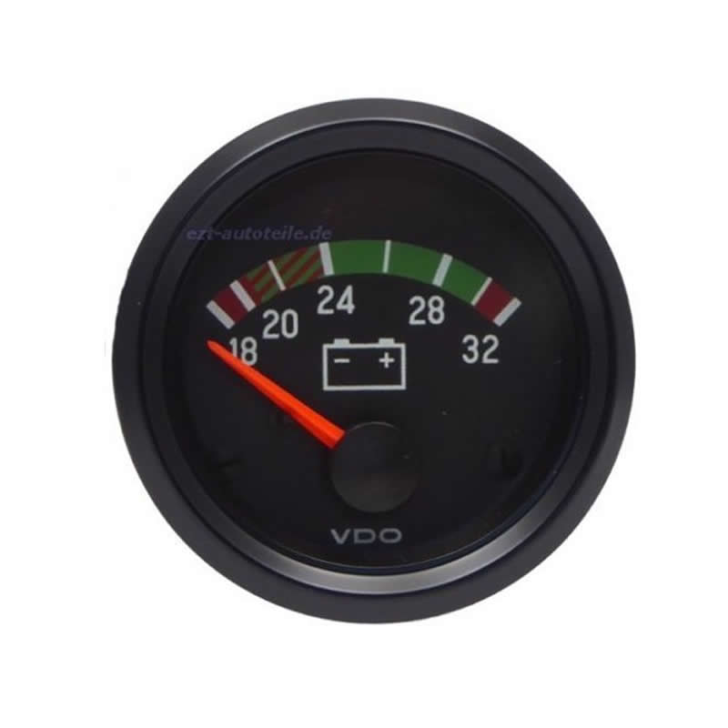 VDO Cockpit Vision Voltmeter 18-32V 52mm 24V gauge